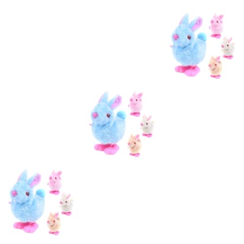 BESTonZON 18 STK Kaninchen Spielzeug für Kleinkinder Kaninchen aufziehbares Spielzeug Aufziehspielzeug für Kinder Kaninchenspielzeug kinderspielzeug Hasenspielzeug Spielzeuge Springspielzeug von BESTonZON