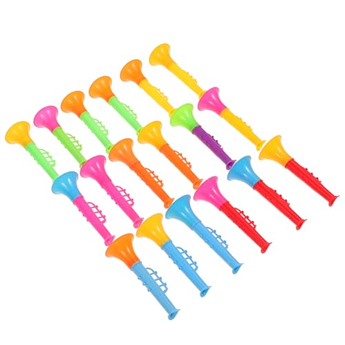 BESTonZON 18 STK Kleiner Lautsprecher Kleine Mini-trompete Lustige Kindertrompete Kindertrompete Sichere Kunststofftrompete Kinderbedarf Sichere Spielzeugtrompete Plastik von BESTonZON