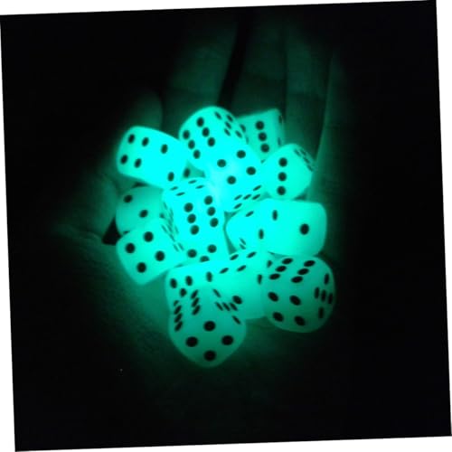 BESTonZON 18 Stück Teiliges Acrylwürfel Seitige Leuchtende Würfel für Matheunterricht Party Spiele Tischspiele Stabile Praktische Spielwürfel aus Sicherem Acrylmaterial von BESTonZON