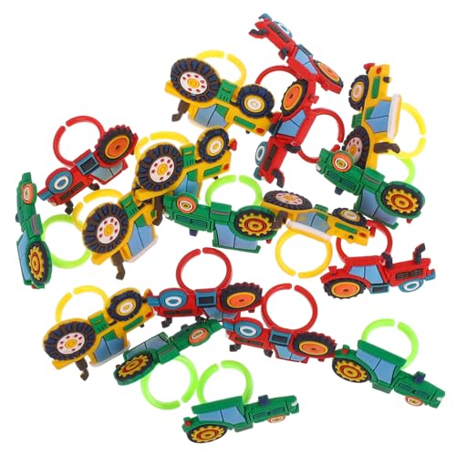 BESTonZON 18 Stück Teiliges Kunststoff Bauernhof Fahrzeug Ring für Bunte Sichere Spielzeugringe als Einzigartige Party Mitgebsel für Kindergeburtstag und Saisonfeiern BESTonZON 18 Stück Teiliges Kunststoff Bauernhof Fahrzeug Ring für Bunte Sichere Spielzeugringe als Einzigartige Party Mitgebsel für Kindergeburtstag und Saisonfeiern von BESTonZON