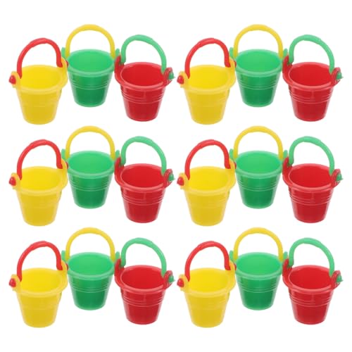 BESTonZON 18 Stück Teiliges Miniatur-strandbuckets Bunte Kleine Kunststoff-Eimer für Puppenhaus-Dekoration Vielseitig für Mikro-landschaften Terrarien und Kreative Spielideen BESTonZON 18 Stück Teiliges Miniatur-strandbuckets Bunte Kleine Kunststoff-Eimer für Puppenhaus-Dekoration Vielseitig für Mikro-landschaften Terrarien und Kreative Spielideen von BESTonZON