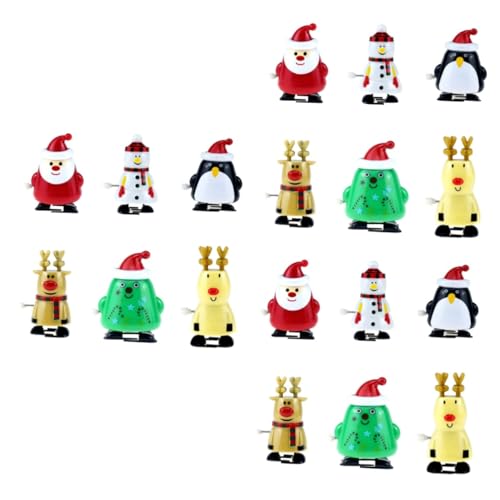 BESTonZON 18 Stück Teiliges Weihnachts Aufziehspielzeug mit Santa Schneemann Elch und Pinguin Umweltfreundliches Lustige Laufspielzeuge für Weihnachtsfeier und Partygeschenke BESTonZON 18 Stück Teiliges Weihnachts Aufziehspielzeug mit Santa Schneemann Elch und Pinguin Umweltfreundliches Lustige Laufspielzeuge für Weihnachtsfeier und Partygeschenke von BESTonZON