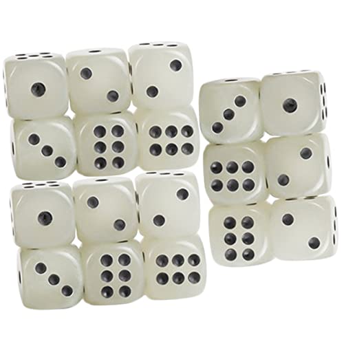 BESTonZON 18 Stück Würfel Spiel Partygeschenke Leuchtende Partyartikel Gaming-zubehör Acryl von BESTonZON