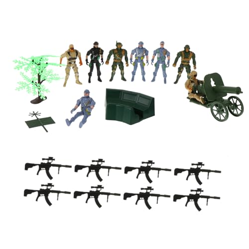 BESTonZON 19 Stück Teiliges Militärsoldaten Modellset aus Robustem Ungiftigem Kunststoff Realistische Figuren mit Glatten Kanten Armeespielzeug Kindlichen Fantasie und Eltern Junge Mädchen BESTonZON 19 Stück Teiliges Militärsoldaten Modellset aus Robustem Ungiftigem Kunststoff Realistische Figuren mit Glatten Kanten Armeespielzeug Kindlichen Fantasie und Eltern Junge Mädchen von BESTonZON