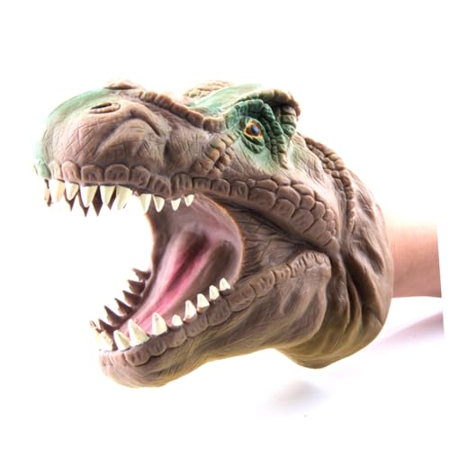BESTonZON 1PC Realistische Dinosaurier Handpuppe Tyrannosaurus Kopf Handspielzeug Für Und Erwachsene Lustiges Rollenspielzeug Ideal Für Kreatives Und Cosplay von BESTonZON