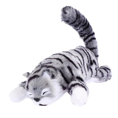 BESTonZON 1Pc Plüsch Plüsch Katze Puppe Plüsch Puppe Plüsch Schmuck Elektrische Katze Puppe Grau BESTonZON 1Pc Plüsch Plüsch Katze Puppe Plüsch Puppe Plüsch Schmuck Elektrische Katze Puppe Grau von BESTonZON