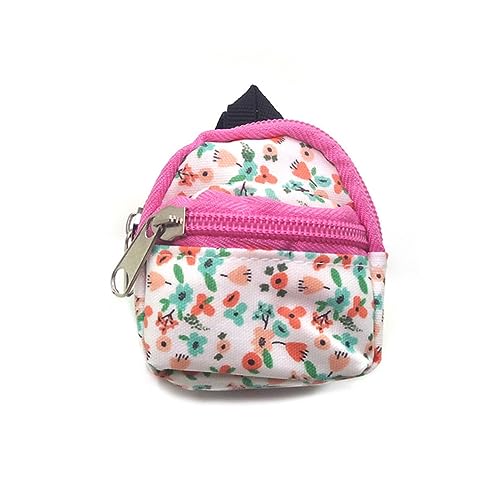 BESTonZON 1Pc Puppenhaus Zubehör Rucksack Rucksäcke Rucksack Für Mini Rucksack Rucksack Taschen Rucksack Puppen Mini Zubehör Pu Leder von BESTonZON