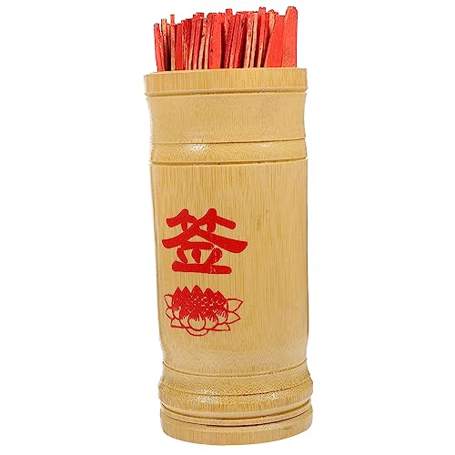 BESTonZON 1Satz Chinesische Bambussticks mit Eimer Interaktives Wahrsagespiel für Freunde aus Langlebigem Bambus für Religiöse Praktiken und Traditionelle Spiele BESTonZON 1Satz Chinesische Bambussticks mit Eimer Interaktives Wahrsagespiel für Freunde aus Langlebigem Bambus für Religiöse Praktiken und Traditionelle Spiele von BESTonZON