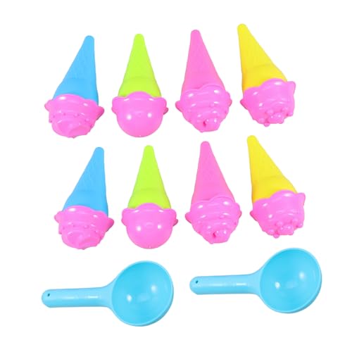 BESTonZON 1Satz Eiscreme Sandspielzeug für Eistüten Deckel Blaue Löffel Kreative Sandformen für Indoor und Outdoor Aktivitäten Sicher BESTonZON 1Satz Eiscreme Sandspielzeug für Eistüten Deckel Blaue Löffel Kreative Sandformen für Indoor und Outdoor Aktivitäten Sicher von BESTonZON