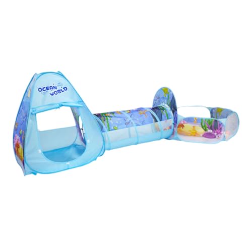 BESTonZON 1Satz Faltbares Teiliges Kinderzelt mit Bällepool und Krabbeltunnel Spielzelt für Drinnen und Draußen Fördert Kreativität und Vorstellungskraft für Jungen BESTonZON 1Satz Faltbares Teiliges Kinderzelt mit Bällepool und Krabbeltunnel Spielzelt für Drinnen und Draußen Fördert Kreativität und Vorstellungskraft für Jungen von BESTonZON
