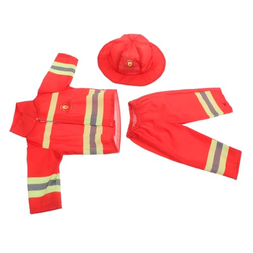 BESTonZON 1Satz Feuerwehrmann Kostüm für Puppen Puppenkleidung mit Hose und Zubehör für Rollenspiel Outfit für Kreative Fantasie und Endlosen Spielspaß BESTonZON 1Satz Feuerwehrmann Kostüm für Puppen Puppenkleidung mit Hose und Zubehör für Rollenspiel Outfit für Kreative Fantasie und Endlosen Spielspaß von BESTonZON