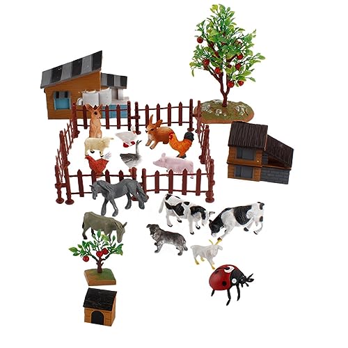 BESTonZON 1Satz Mini Bauernhof Tier Figuren Mini Farm Modell Mit Kreativen Miniaturszene Accessoires Pädagogisches Für Kleinkinder BESTonZON 1Satz Mini Bauernhof Tier Figuren Mini Farm Modell Mit Kreativen Miniaturszene Accessoires Pädagogisches Für Kleinkinder von BESTonZON