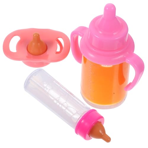 BESTonZON 1Satz Puppenspielzeug Mit Milchflasche Und Realistische Puppenflasche Rollenspiele Fördert Die Feinmotorik Für Jahren Sicheres Design von BESTonZON