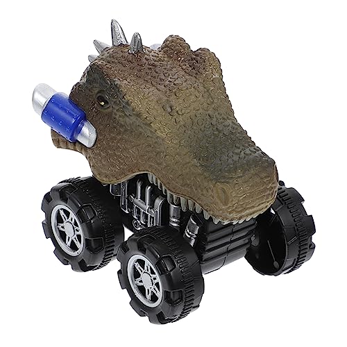 BESTonZON Dinosaurier Pull Back Auto Spielzeug Für Jungen Realistische Dino Auto Spielzeug Kinder Tier Fahrzeuge Spielen von BESTonZON