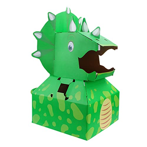 BESTonZON 1Stk Dinosaurier-Modell Dinosaurier-Pappmodelle Dinosaurier-Papierschale dinosaurierkostüme für kinderkostüme Dinosaurier Rollenspielkarton Puzzle- für Green BESTonZON 1Stk Dinosaurier-Modell Dinosaurier-Pappmodelle Dinosaurier-Papierschale dinosaurierkostüme für kinderkostüme Dinosaurier Rollenspielkarton Puzzle- für Green von BESTonZON