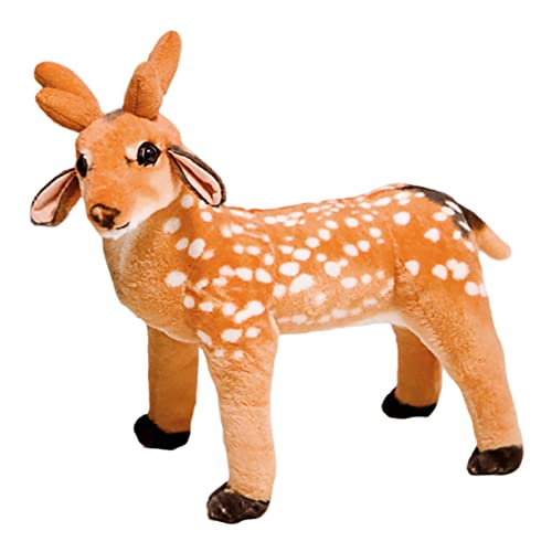 BESTonZON 1Stk Elchpuppe Kinder Kuscheltier tierkissen weihnachtsdeko weihnchtsdeko Kinder Gefülltes Plüschtier Spielzeug Dekokissen behaart pp Baumwolle von BESTonZON
