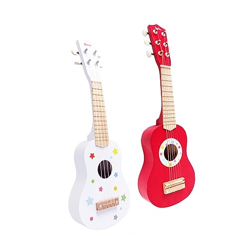 BESTonZON 1Stk Gitarrenspielzeug kinderinstrumente Kinder musikinstrumente Spielzeug für Kinder Hawaii-Kindergitarre akustische Gitarre Mini-Spielzeug Gitarren-Party-Spielzeug Ukulele Bambus von BESTonZON