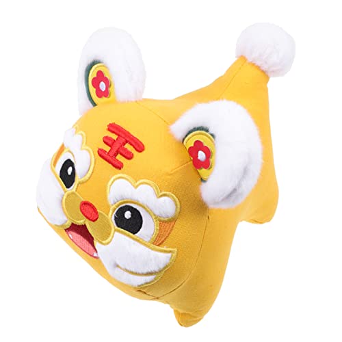 BESTonZON 1Stk Jahr des Tiger-Maskottchens Animal Toys Tier Süße Tigerpuppe Stofftier Tiger Kuscheltiger Tigerpuppe Neujahrsgeschenk Neujahr Kinderspielzeug Tuch Yellow von BESTonZON