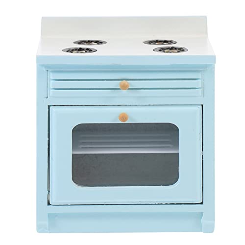 BESTonZON 1Stk Mini Herd kindergeschenke zubehör puppenhaus Spielhaus-Küchentisch House Decoration Puppenhaus-Kochtisch Mini-Kochtisch Puppenhaus Küchentisch Holz Blue von BESTonZON