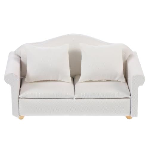 BESTonZON 1Stk Mini-Sofa bastelzeug handwerkskunst Modellbau Kreative Dekoration Dollhouse Furniture Liebesplatz Strauß Miniaturen Puppe Couch Mini-Landschaftssofa Doppelsofa Baumwolle Weiß BESTonZON 1Stk Mini-Sofa bastelzeug handwerkskunst Modellbau Kreative Dekoration Dollhouse Furniture Liebesplatz Strauß Miniaturen Puppe Couch Mini-Landschaftssofa Doppelsofa Baumwolle Weiß von BESTonZON