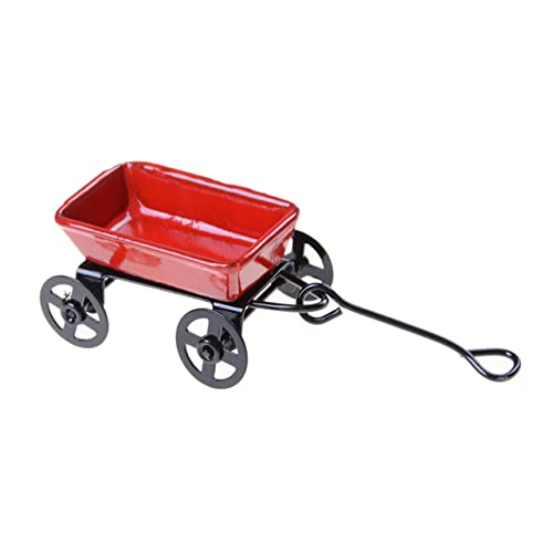 BESTonZON 1Stk Puppenhaus Kleiner Zug Wagen Spielzeug Toys spielwaren draußen Puppenwagen Miniatur-Hauszubehör Modelle Mini-Hauswagen Mini-Trolley-Modell Anhänger Requisiten Eisen von BESTonZON