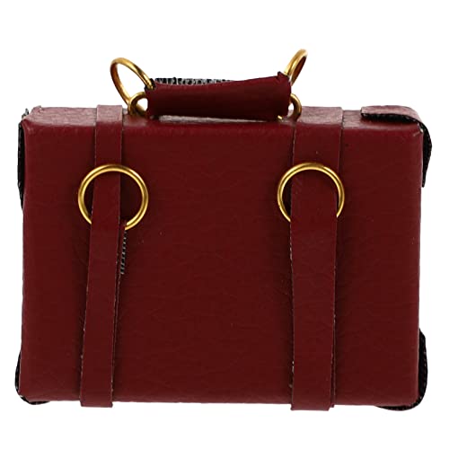 BESTonZON Mini-Koffer-Spielzeug 1 Stück Miniatur-Koffer Ledertasche Modell Für Jungen Und Mädchen Dekoration Fantasievolles Spielen von BESTonZON
