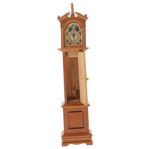 BESTonZON 1Stk Puppenhaus-Standuhr Kinderspielzeug Mini Standuhr Miniatur-Puppenhaus Kaminuhren Heimdekoration spielhaus Accessoires Retro Uhr Mini-Hausverzierung Mini-Standuhr hölzern Brown BESTonZON 1Stk Puppenhaus-Standuhr Kinderspielzeug Mini Standuhr Miniatur-Puppenhaus Kaminuhren Heimdekoration spielhaus Accessoires Retro Uhr Mini-Hausverzierung Mini-Standuhr hölzern Brown von BESTonZON