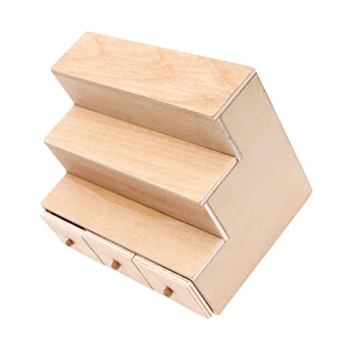 BESTonZON 1Stk Vitrinenmodell für kinderspielzeug sußichkeiten Box süßigkeiten Box Kid Toys Mini-Schrank basteln Mini Süßigkeitenschrank Mini-Hausmodell hölzern von BESTonZON