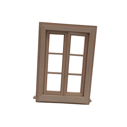 BESTonZON 1Stück Holzfenster Modell Für Puppenhaus Rechteckiges Doppeltes Fenster Mit Gitterpaneelen Mini Hauszubehör Für DIY Projekte Und Kreative Raumgestaltung BESTonZON 1Stück Holzfenster Modell Für Puppenhaus Rechteckiges Doppeltes Fenster Mit Gitterpaneelen Mini Hauszubehör Für DIY Projekte Und Kreative Raumgestaltung von BESTonZON