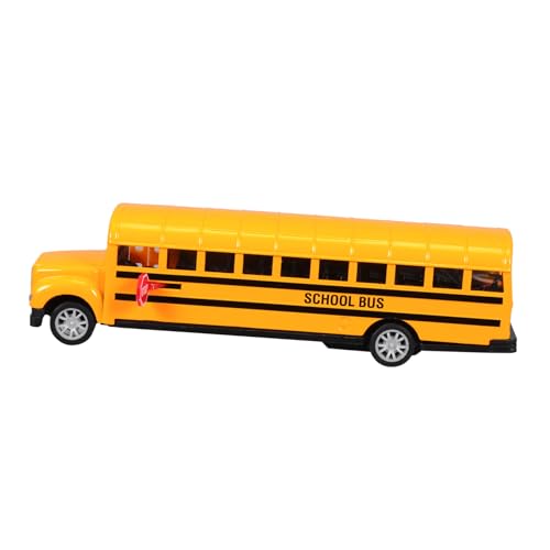 BESTonZON Schulbus Spielzeug für Kinder Legierung Pull Back Auto Kleiner Schulbus Modell Spielzeug Sicheres und Langlebiges Kinderspielzeug Pädagogisches Fahrzeug für Kleinkinder von BESTonZON