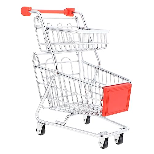 BESTonZON 1pc Mini Einkaufswagen Spielzeug Kinder Shoing Warenkorb Trolley Für Kinder Spielen Lebensmittel Warenkorb Lagerung Trolley BESTonZON 1pc Mini Einkaufswagen Spielzeug Kinder Shoing Warenkorb Trolley Für Kinder Spielen Lebensmittel Warenkorb Lagerung Trolley von BESTonZON