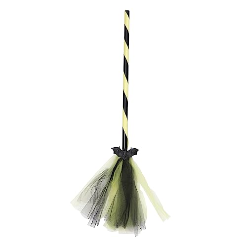 BESTonZON 1stk Fledermausmaschenbesen Besenstiel- Halloween-Spinnennetz Aufkleber Halloween-kürbis-Ornamente Halloween-animatronik Kessel Handhaben Halloween-Besen Stütze Plastik Yellow BESTonZON 1stk Fledermausmaschenbesen Besenstiel- Halloween-Spinnennetz Aufkleber Halloween-kürbis-Ornamente Halloween-animatronik Kessel Handhaben Halloween-Besen Stütze Plastik Yellow von BESTonZON