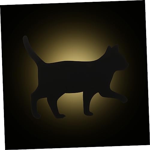 BESTonZON 1stk Halloween-leuchtaufkleber Halloween-Dekoration Halloween-wandaufkleber Halloween-Thema-musteraufkleber Im Freien Leuchtender Wandaufkleber Glänzende Tapeten Papier Black von BESTonZON