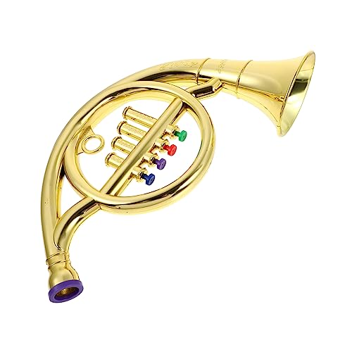 BESTonZON 1stk Horn-Modell Bootshupe Marine Waldhorn Französische Trompete Kinderpfeife Instrumente Trompeteninstrument Schuhlöffel Spielzeugtuba Golden Abs-Kunststoff BESTonZON 1stk Horn-Modell Bootshupe Marine Waldhorn Französische Trompete Kinderpfeife Instrumente Trompeteninstrument Schuhlöffel Spielzeugtuba Golden Abs-Kunststoff von BESTonZON