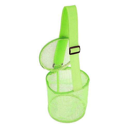 BESTonZON 1stk Shell-Tasche Muscheln Mit Taschen Aufheben Mesh-Strandtasche Wasserdicht Strandtaschen Große Strandtasche Strandtaschen Für Damen Strandtuch Cool Green PVC von BESTonZON