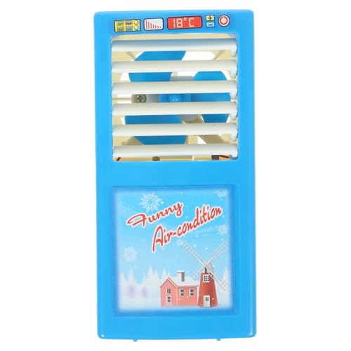 BESTonZON 1stk Simulations-klimaanlage Miniaturmöbel Mini-luftkühler Puppenhaus-Accessoire Puppenhauszubehör Puppenhaus-miniaturen Interaktiv Fan-Spielzeug Haushalt Kind Elektrogerät Plastik von BESTonZON