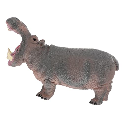 BESTonZON Nilpferd Figur Tierfiguren Kinder Spielzeug Spielzeug Gefälschte Nilpferd Spielzeug Tiermodell Für Pädagogisches Spielen von BESTonZON