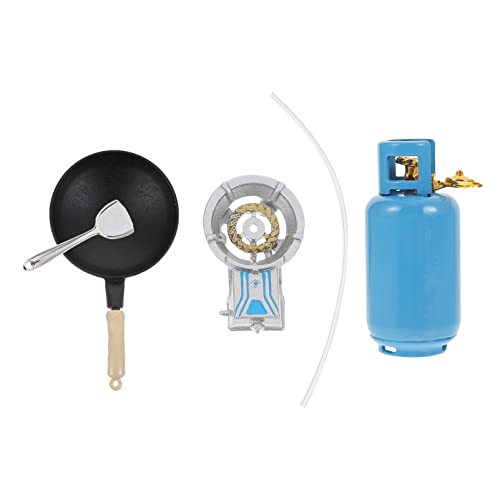 BESTonZON 1stk Spielhaus Kreatives Küchenspielzeug Bildungsspielzeug Mini-hausversorgung Mini-gastank-kit -küchenspielzeug Mini-küchengeschirr-Modell Mini- Blue Eisen von BESTonZON