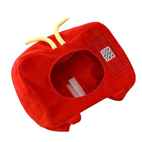 BESTonZON 1stk Tv Kopf Abdeckung Kinderkostüme Party-kopfbedeckung Partydekoration Lustiger Kostümhut Partykostüm Hut Neuheit Kopfschmuck Cosplay -requisite Rot Plüsch BESTonZON 1stk Tv Kopf Abdeckung Kinderkostüme Party-kopfbedeckung Partydekoration Lustiger Kostümhut Partykostüm Hut Neuheit Kopfschmuck Cosplay -requisite Rot Plüsch von BESTonZON