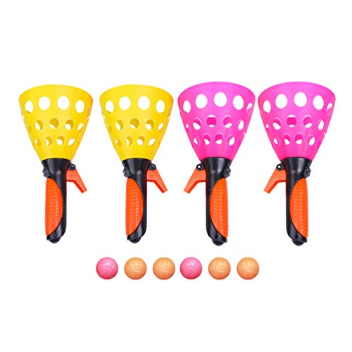 BESTonZON 2 Paar Wurf- und Fangballspiel, interaktives Eltern-Kind-Wurfspiel, Outdoor-Aktivität für Kinder und Erwachsene, 4 und 6 Bälle BESTonZON 2 Paar Wurf- und Fangballspiel, interaktives Eltern-Kind-Wurfspiel, Outdoor-Aktivität für Kinder und Erwachsene, 4 und 6 Bälle von BESTonZON