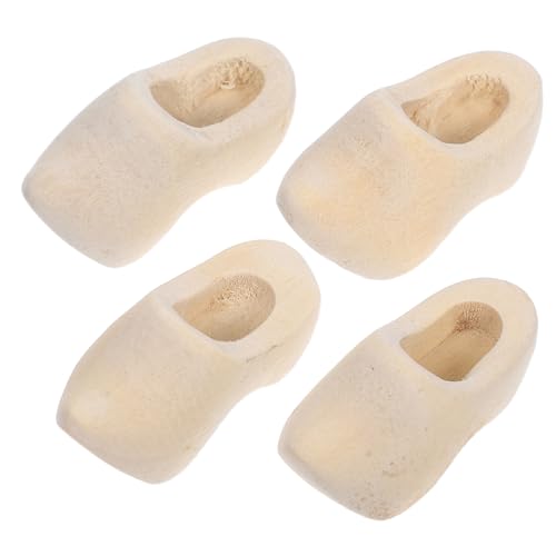 BESTonZON 2paare Miniatur Holzschuhe Bastelset Unbemalte Holzklompen Für Puppenhaus Dekoration Und Kreative Handarbeiten BESTonZON 2paare Miniatur Holzschuhe Bastelset Unbemalte Holzklompen Für Puppenhaus Dekoration Und Kreative Handarbeiten von BESTonZON