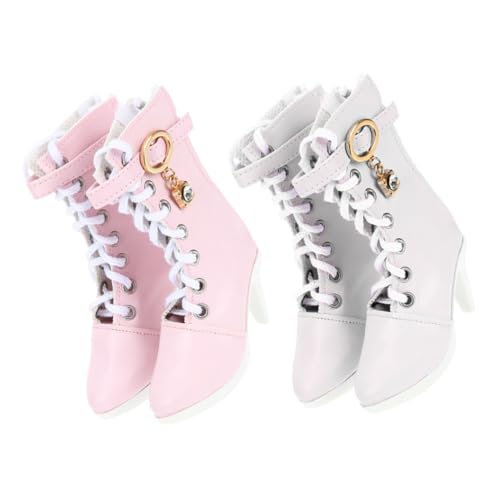 BESTonZON 2 Paare Doll High Heel Boots Miniature Stiefel für Puppen Prinzessin Inspiriert Modische Puppenschuhe mit Hohem Absatz Passend Detailreich Verarbeitet BESTonZON 2 Paare Doll High Heel Boots Miniature Stiefel für Puppen Prinzessin Inspiriert Modische Puppenschuhe mit Hohem Absatz Passend Detailreich Verarbeitet von BESTonZON