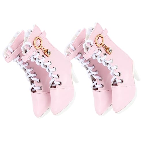 BESTonZON 2 Paare Hohe Absätze für Puppen High Heel Stiefel für Puppen Dekoration für Geburtstagsgeschenke und Kreative Spielstunden von BESTonZON