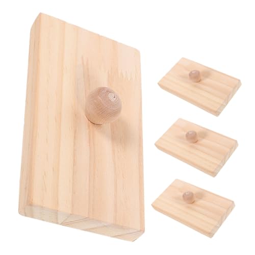 BESTonZON 2 Paare Holz-sandblock Schlaginstrumente für Langlebiges Percussion Vielseitigen Klangmöglichkeiten Montessori Musikspielzeug für Frühe Rhythmusschulung und Kreative von BESTonZON
