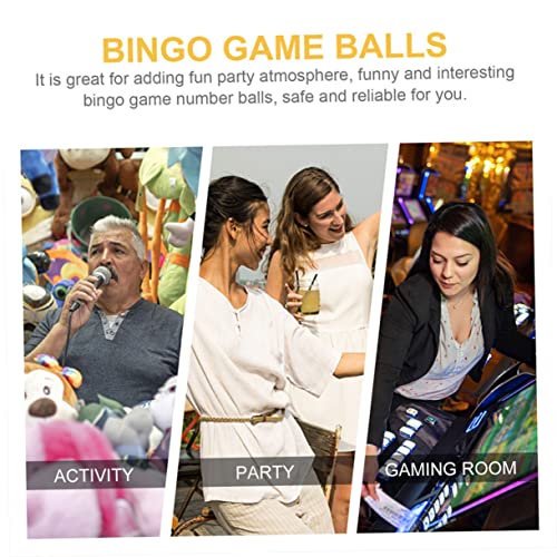 BESTonZON 2 Packungen Kleine Nummerierte Loskugeln aus Robustem Kunststoff Leichte Spielbälle mit Klarer Zahlenprägung für Tombola Verlosung Partyspiele und Events von BESTonZON