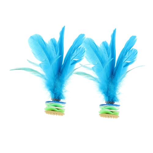 BESTonZON 2 STK Fitnessball Zirkusspielzeug Mini-Segeln Professionelles Badminton Mini-Riemenscheibe der Draht Outdoorspiel Kick-Federball Chinesischer Federball Federbälle Plastik Sky-Blue BESTonZON 2 STK Fitnessball Zirkusspielzeug Mini-Segeln Professionelles Badminton Mini-Riemenscheibe der Draht Outdoorspiel Kick-Federball Chinesischer Federball Federbälle Plastik Sky-Blue von BESTonZON