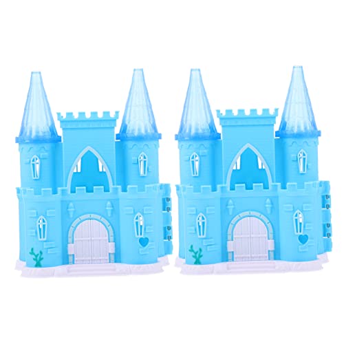 BESTonZON 2 STK Schloss kinderspielzeug puppenhauszubehör hühner Toys Villa Schloss Form Kindervilla Schlossmodell Abs Blue BESTonZON 2 STK Schloss kinderspielzeug puppenhauszubehör hühner Toys Villa Schloss Form Kindervilla Schlossmodell Abs Blue von BESTonZON