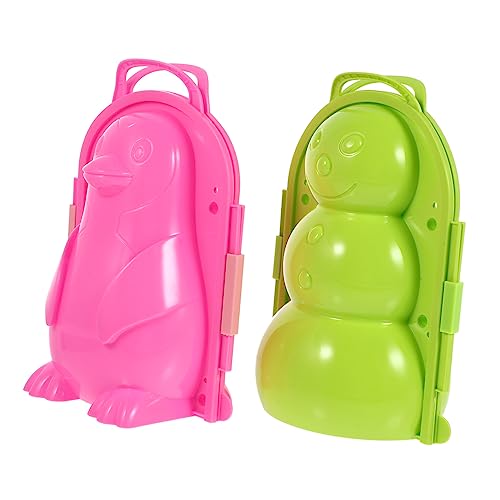 BESTonZON 2stücke Schnee Spielzeug Schnee Maker Clip Für Junge Mädchen Winter Outdoor Aktivitäten Zum Schneemann Bauen Und Schneeballschlachten Farbvarianten Erhältlich von BESTonZON