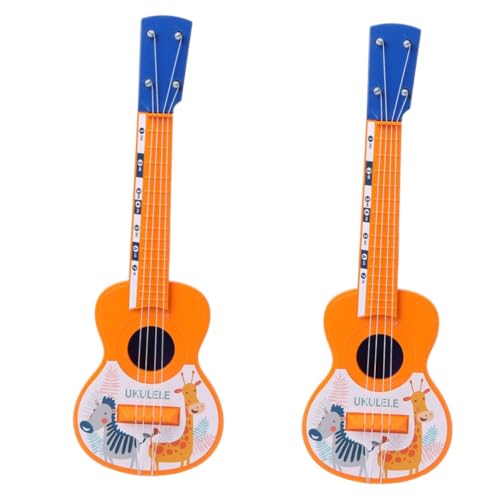 BESTonZON 2 STK Ukulele-Spielzeuggitarre für Kinder pädagogisches Musikspielzeug Spielzeug zum Musiklernen Musical Toy Instruments kinderinstrumente Gitarren Spielzeuge Kinder-Ukulele groß von BESTonZON