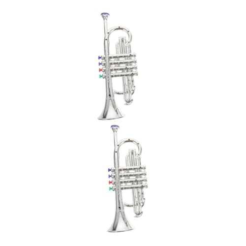 BESTonZON 2 STK simuliertes Musikinstrument für Kinder Kinder-Saxophon-Instrument Spielzeug aus Kunststoff für Musikinstrumente kinderinstrumente Kinder musikinstrumente Modelle Spielzeuge von BESTonZON